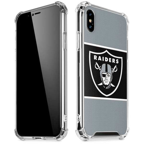 NFL Las Vegas Raiders Zone Block iPhone XS Max Clear Case